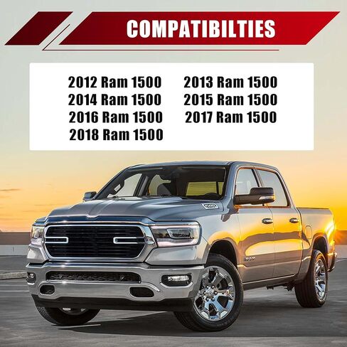 فواصل عجلات 5X5.5 مطورة لـ Ram 1500، فاصل عجلة مزورة 2 بوصة 5x139.7 مم لـ 2019-2023 Classic Ram 1500 مع مسامير مطورة 14x1.5 وتجويف مركزي 108 مم in Kuwait
