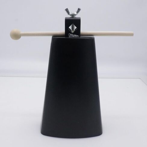 CashBeat 4" Steel Cowbell, 4inch Hand Percussion Instrument with Handle & Stick, Loud Noise Maker for Drum Set, Sporting Events, Concerts & Weddings, Easy to Mount, Clear Tapping Sound in Saudi Arabia
