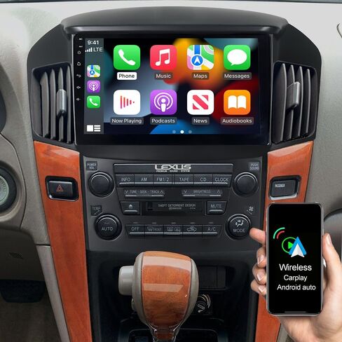 ASURE راديو ستيريو للسيارة مقاس 9 بوصات لسيارة Lexus RX 300 MK1 1998-2003 وحدة ملاحة GPS بديلة للسيارات المنخفضة، نظام Android 4Core 2G+32G مع Carplay اللاسلكي، Android Auto، مشغل شاشة لمس 1280x800 in Saudi Arabia