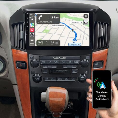 ASURE راديو ستيريو للسيارة مقاس 9 بوصات لسيارة Lexus RX 300 MK1 1998-2003 وحدة ملاحة GPS بديلة للسيارات المنخفضة، نظام Android 4Core 2G+32G مع Carplay اللاسلكي، Android Auto، مشغل شاشة لمس 1280x800 in Saudi Arabia