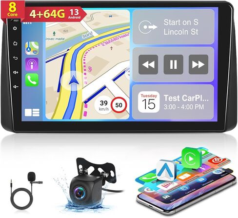 [8 Core 4G+64G] Car Radio for Dodge Grand Caravan 2011-2020 / for Chrysler Grand Voyager 2011-2015, Android Touch Screen Stereo, DSP 32 EQ Audio/IPS Screen/Carplay/Android Auto/SWC/BT 5.0/WiFi in Saudi Arabia