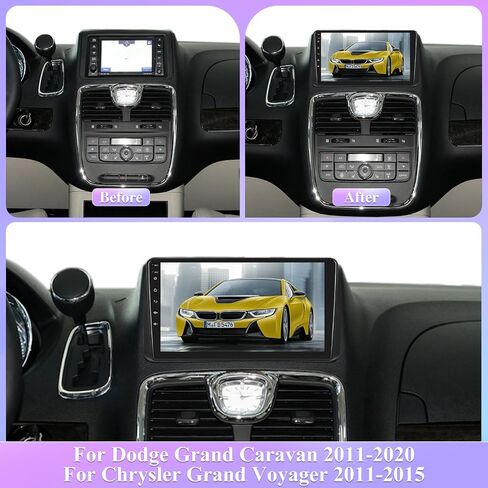 [8 Core 4G+64G] Car Radio for Dodge Grand Caravan 2011-2020 / for Chrysler Grand Voyager 2011-2015, Android Touch Screen Stereo, DSP 32 EQ Audio/IPS Screen/Carplay/Android Auto/SWC/BT 5.0/WiFi in Saudi Arabia
