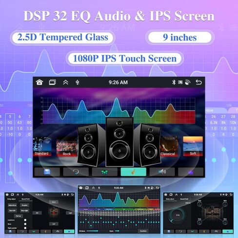 [8 Core 4G+64G] Car Radio for Dodge Grand Caravan 2011-2020 / for Chrysler Grand Voyager 2011-2015, Android Touch Screen Stereo, DSP 32 EQ Audio/IPS Screen/Carplay/Android Auto/SWC/BT 5.0/WiFi in Saudi Arabia