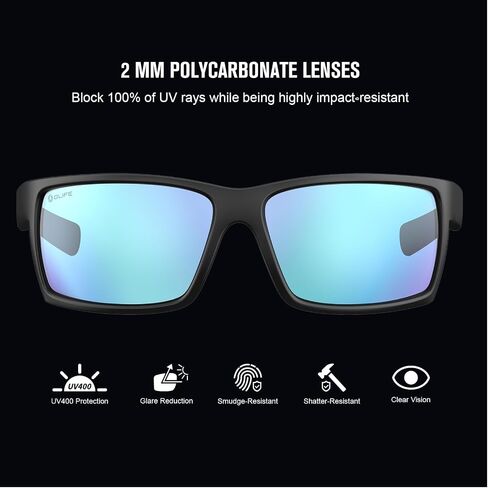Archamp Sunglasses for men, Polarized UV400 Sports Sunglasses TR 90 Frame for Casual, All-round Eye Protection. in Saudi Arabia