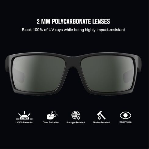 Archamp Sunglasses for men, Polarized UV400 Sports Sunglasses TR 90 Frame for Casual, All-round Eye Protection. in Saudi Arabia