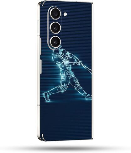 غلاف MightySkins متوافق مع هاتف Samsung Galaxy Z Fold 5 Full Wrap - بيسبول متوهج | غطاء ملتف واقٍ ومتين وفريد ​​من نوعه من الفينيل | سهل التطبيق والإزالة وتغيير الأنماط | صنع في الولايات المتحدة الأمريكية in Kuwait