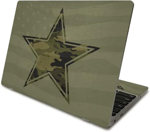 MightySkins Skin Compatible with Samsung Chromebook 4 (2021) 11.6" - America Strong | Protective, Durable, and Unique Vinyl Decal wrap Cover | Easy to Apply and Change Styles | Made in The USA in Saudi Arabia
