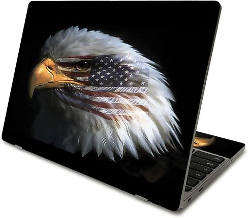 MightySkins Skin Compatible with Samsung Chromebook 4 (2021) 11.6" - America Strong | Protective, Durable, and Unique Vinyl Decal wrap Cover | Easy to Apply and Change Styles | Made in The USA in Saudi Arabia