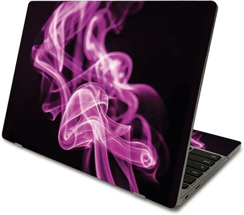 MightySkins Skin Compatible with Samsung Chromebook 4 (2021) 11.6" - Blue Mystic Flames | Protective, Durable, and Unique Vinyl Decal wrap Cover | Easy to Apply and Change Styles | Made in The USA in Saudi Arabia