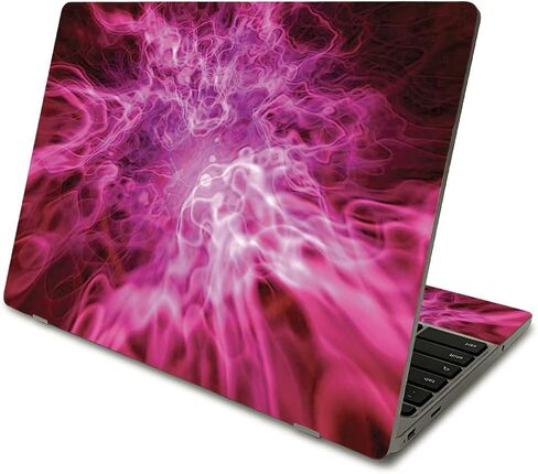 MightySkins Skin Compatible with Samsung Chromebook 4 (2021) 11.6" - Blue Mystic Flames | Protective, Durable, and Unique Vinyl Decal wrap Cover | Easy to Apply and Change Styles | Made in The USA in Saudi Arabia