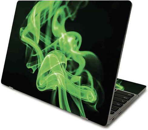 MightySkins Skin Compatible with Samsung Chromebook 4 (2021) 11.6" - Blue Mystic Flames | Protective, Durable, and Unique Vinyl Decal wrap Cover | Easy to Apply and Change Styles | Made in The USA in Saudi Arabia