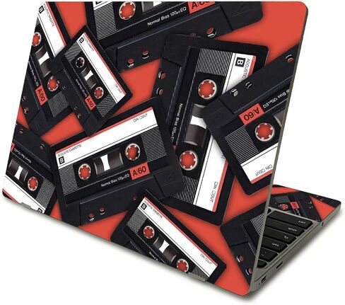 MightySkins Skin Compatible with Samsung Chromebook 4 (2021) 11.6" - Blue Mystic Flames | Protective, Durable, and Unique Vinyl Decal wrap Cover | Easy to Apply and Change Styles | Made in The USA in Saudi Arabia