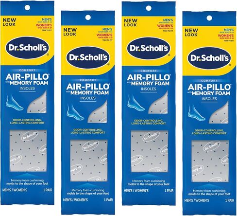 Dr. Scholl’s Air-Pillo with Memory Foam Insoles Men & Women Trim To Fit (Pack of 4) in Saudi Arabia