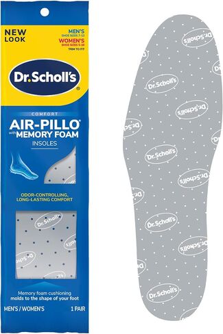 Dr. Scholl’s Air-Pillo with Memory Foam Insoles Men & Women Trim To Fit (Pack of 4) in Saudi Arabia