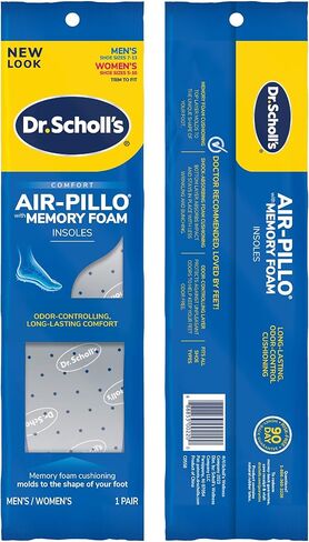 Dr. Scholl’s Air-Pillo with Memory Foam Insoles Men & Women Trim To Fit (Pack of 4) in Saudi Arabia