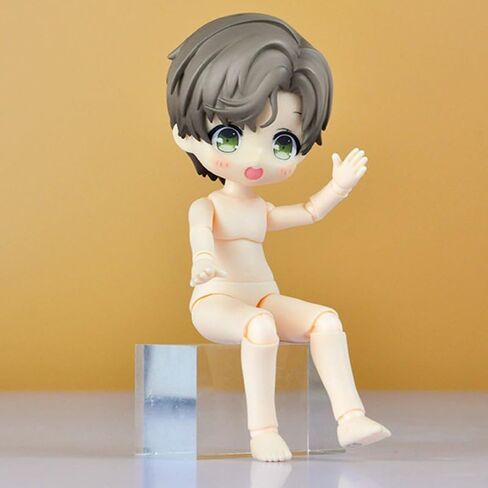 YMY OB11 Doll Body GSC BJD Doll Body Extended Size Joint Movable Doll Model Action Figure （Super White-11cm-No Stand） in Saudi Arabia