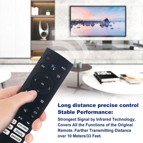 ERF3A90 Replacement Voice Remote Control fit for Hisense 85U7H 55U7G 65U8G 65U7G 55U8G 75U9DG 75U7G U7G U9G U8 U7H QLED Series 4K ULED Android Smart TV 55A76K 75A76K in Saudi Arabia
