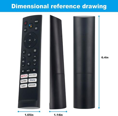ERF3A90 Replacement Voice Remote Control fit for Hisense 85U7H 55U7G 65U8G 65U7G 55U8G 75U9DG 75U7G U7G U9G U8 U7H QLED Series 4K ULED Android Smart TV 55A76K 75A76K in Saudi Arabia