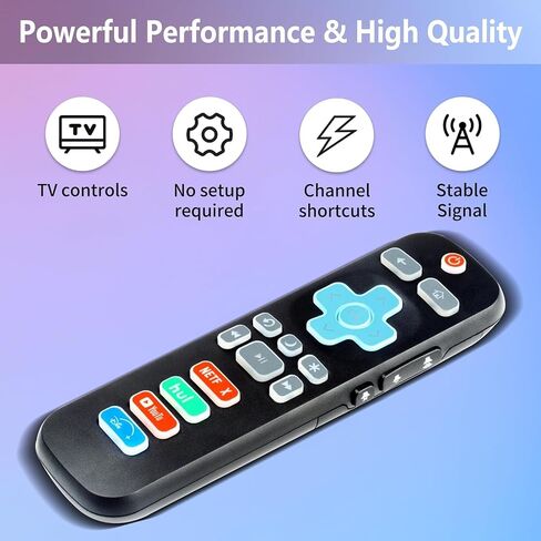 (عبوة من 2) جهاز تحكم عن بعد بإضاءة خلفية بديلة عالمية لتلفزيون TCL/Hisense/Sharp/Philips/Onn/Element/Insignia/Westinghouse ROKU TV (ليس لـ ROKU Stick/Box) in Saudi Arabia