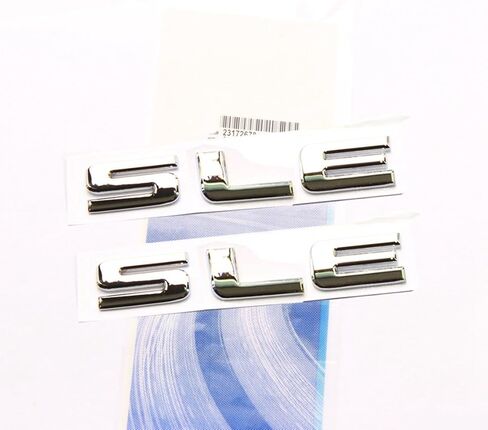 2X OEM كروم SLE حرف لوحة شعارات شارات استبدال لسييرا دينالي لامع in Kuwait