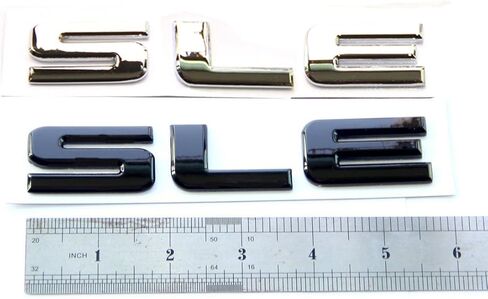 2X OEM كروم SLE حرف لوحة شعارات شارات استبدال لسييرا دينالي لامع in Kuwait