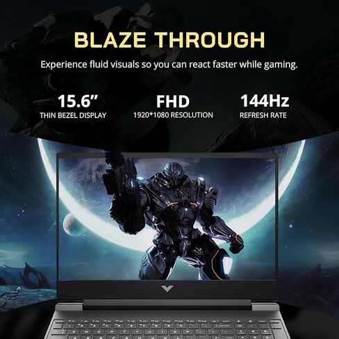 HP 2024 Newest Victus 15 Gaming Laptop, 15.6" FHD IPS 144Hz Display, AMD 6-Core Ryzen 5 7535HS (>i7-11800H), 32GB RAM, 2TB SSD, NVIDIA GeForce RTX 2050, Backlit Keyboard, Wi-Fi 6, Windows 11 Home in Saudi Arabia