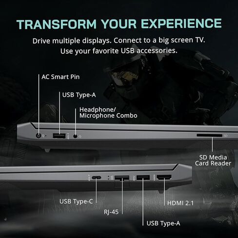 HP 2024 Newest Victus 15 Gaming Laptop, 15.6" FHD IPS 144Hz Display, AMD 6-Core Ryzen 5 7535HS (>i7-11800H), 32GB RAM, 2TB SSD, NVIDIA GeForce RTX 2050, Backlit Keyboard, Wi-Fi 6, Windows 11 Home in Saudi Arabia