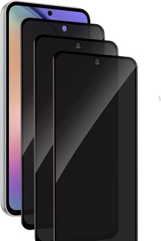 2+2 Pack Privacy Screen Protector for Samsung Galaxy S24 FE 5G with 2 Camera Lens Protector, Anti-Spy Tempered Glass Film, Full Coverage, Anti-Scratch, Bubble Free, Easy Installation in Saudi Arabia