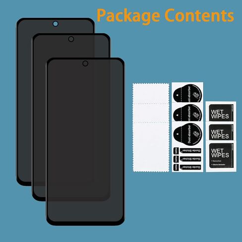 2+2 Pack Privacy Screen Protector for Samsung Galaxy S24 FE 5G with 2 Camera Lens Protector, Anti-Spy Tempered Glass Film, Full Coverage, Anti-Scratch, Bubble Free, Easy Installation in Saudi Arabia
