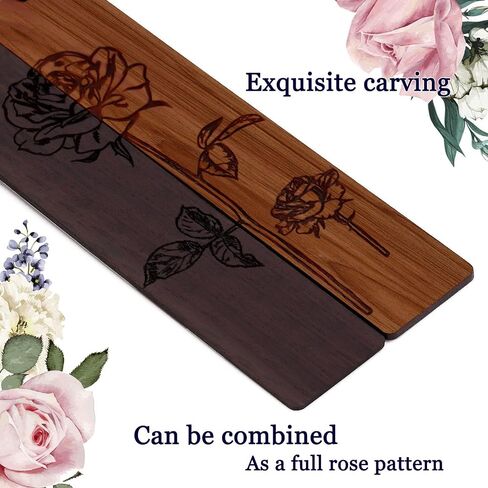 4 Pieces Handmade Wooden Bookmark Gift Box Set, Unique Bookmarks Gifts for Men Women Book Lovers (Feather Style) in Saudi Arabia