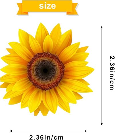 6 Pcs Sunflower Car Air Fresheners, Funny Sunflower Hanging Car Air Fresheners Long Lasting Cute Car Mirror Scented Hanging Car Decoration Ornaments Gift Interior Accessories for Men Women in Saudi Arabia