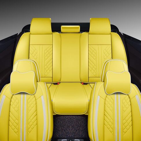 GXT Car Seat Covers Front Seats Only, Front Car Seat Covers 2 Pack, Premium Faux Leather Car Seat Cushion - Universal Fit for Most Sedans SUV Pick-up Truck with Headrests(Black) in Saudi Arabia