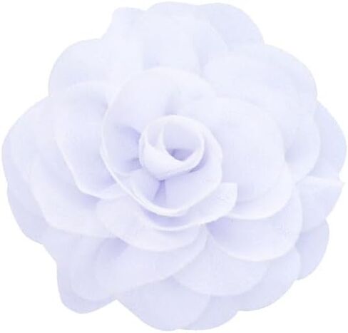 Large Rose Flower Brooches Lapel Pins Dainty Fabric Satin Fabric Brooches Big Camellia Flower Brooch Pins for Women Wedding Part Dance Dress Clothes Accessories Jewelry Gifts in Saudi Arabia