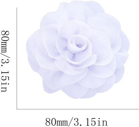 Large Rose Flower Brooches Lapel Pins Dainty Fabric Satin Fabric Brooches Big Camellia Flower Brooch Pins for Women Wedding Part Dance Dress Clothes Accessories Jewelry Gifts in Saudi Arabia