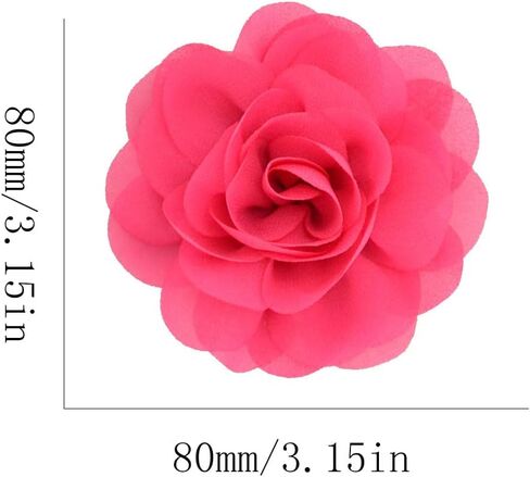 Large Rose Flower Brooches Lapel Pins Dainty Fabric Satin Fabric Brooches Big Camellia Flower Brooch Pins for Women Wedding Part Dance Dress Clothes Accessories Jewelry Gifts in Saudi Arabia