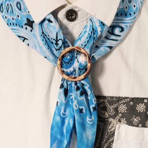 5 قطع من حلقات الوشاح المعدنية والشرائح للنساء، مشابك للقميص، حلقة للملابس، فستان، مشابك دائرية in Kuwait