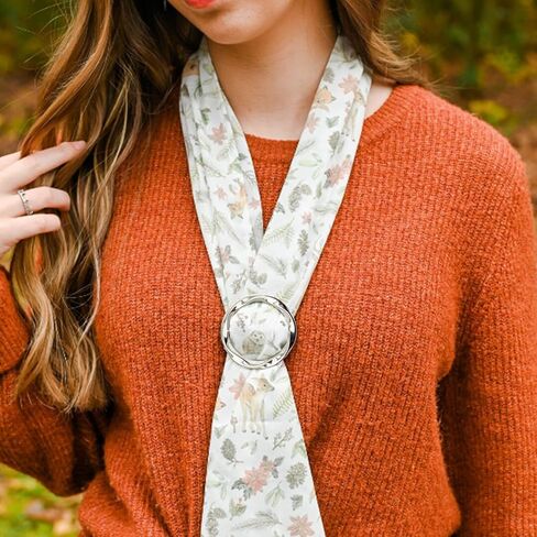 5 قطع من حلقات الوشاح المعدنية والشرائح للنساء، مشابك للقميص، حلقة للملابس، فستان، مشابك دائرية in Kuwait