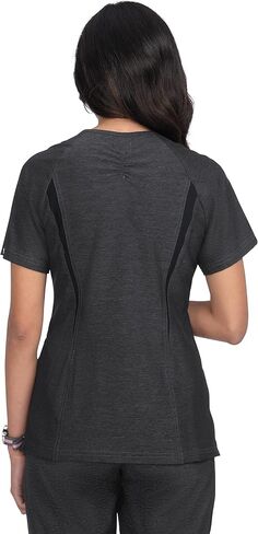 KOI Lite Stretch Women's Transform 1042 Scrub Top-Heather Charcoal-X-Large in Saudi Arabia