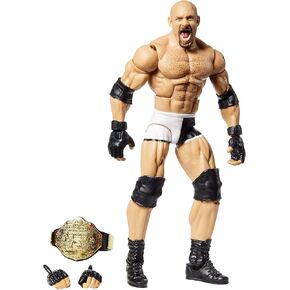 WWE Goldberg Elite Series #74 Deluxe Action Figure with Realistic Facial Detailing, Iconic Ring Gear & Accessories
