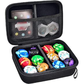 Case Compatible with Bakugan for Baku Gear Pack, Toys Organizer Storage for Bakucores Cards and Ultra Collectible Action Figures, Toy Container Holder for Bakugon Dragonoid Figure (Box Only) Black