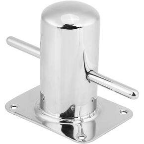 KIMISS Stainless Steel Boat Post Cross Bollard Mooring Bit for Marine Yacht 120mm*90mm