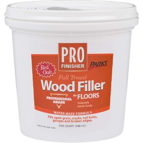 Rust-Oleum 138914 Parks Pro Finish Floor Filler, Quart, Red Oak