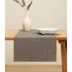 مفرش طاولة كريمي من فيتاليزارت، مفارش طاولة بوهو ريفية منسوجة مقاس 35.56 × 72 بوصة لغرفة الطعام، المزرعة، ديكور المطبخ، المنزل في الهواء الطلق، ديكورات حفلات الزفاف، بيج مع حافة ذهبية in Kuwait