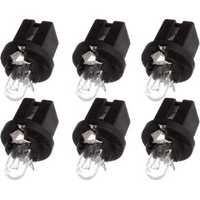 cciyu B8.5D Halogen Light Bulbs Warm White Instrument Dashboard Panel Gauge Cluster Light,6Pcs