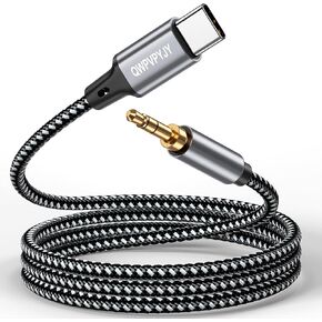 Aux to USB C, USB to C 3.5mm Audio Jack Cable 3.3 ft,USB to Aux Headphone Male Cord Car Aux Cable Compatible with Sound，Android ，iPhone 15/15Plus/Pro/Pro Max (3.3ft)