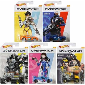 Hot Wheels Overwatch Car Series Complete Set of 5 Diecast Vehicles