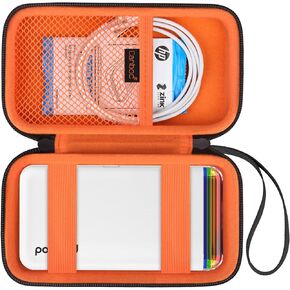 Canboc Carrying Case Compatible with Polaroid Hi-Print 2nd Generation Bluetooth Connected 2x3 Pocket Photo Dye-Sub Printer, Mesh Pocket fits Cable, Paper, Black (Case Only)