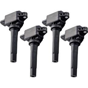 ENA Set of 4 Ignition Coil Pack Compatible with Mazda 2012 2013 2014 2015 2016 2017 2018 2019 2020 CX-3 CX-5 CX-9 3 6 3 Sport MX-5 Miata 2.0L 2.5L L4 for H6T61271 PE2018100 GN10625 E1156 5C1894 C1837