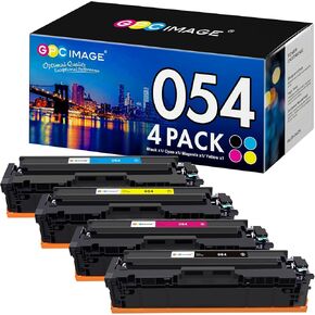GPC Image Compatible Toner Cartridge Replacement for Canon 054 CRG-054 054H to use with Color ImageClass MF644Cdw LBP622Cdw MF642Cdw MF640C LBP620 Toner Printer (1B, 1C 1M, 1Y, 4 Pack)