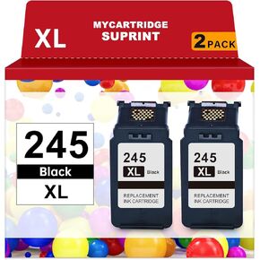 245XL Ink Cartridges Replacement for Canon 245XL Black Ink Cartridges 245 XL 245XL PG-245XL High Yield Compatible with Pixma TR4520 MG2522 MX492 MX490 TR4500 Printer 245XL Black Ink